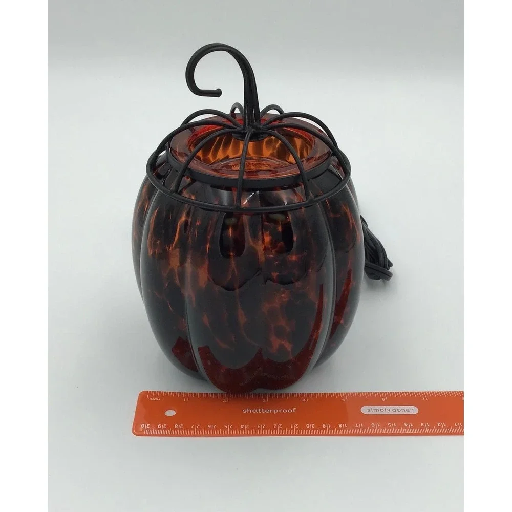 Scentsy Tiger Eye Pumpkin Electric Wax Warmer Fall Decor Thanksgiving Halloween